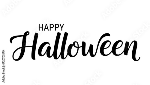 Spooky Halloween Greeting: A festive and inviting greeting in elegant calligraphy, heralding the arrival of All Hallows' Eve. Perfect for seasonal promotions and social media.