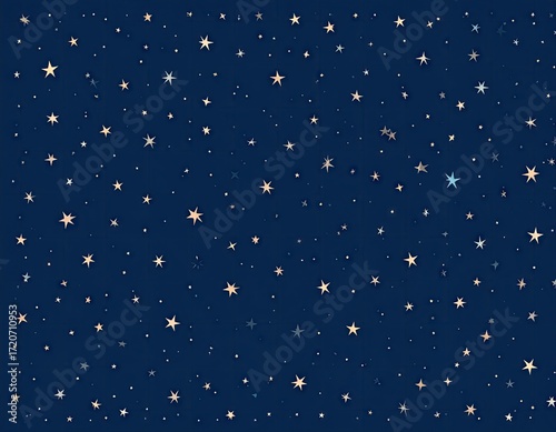Starry night sky pattern