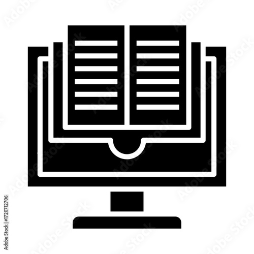 digital reading icon