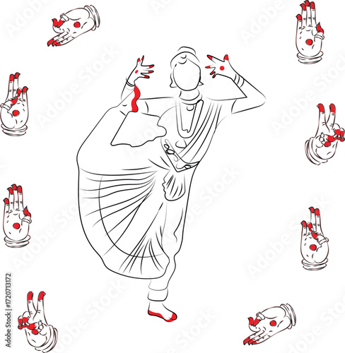These are all dance hand form to represent different patterns