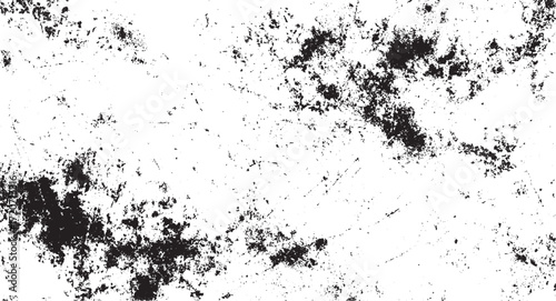 Black micro dust isolated on white background. Background with little noise  dust film grain speck grit grunge overlay on grain dot white paper noise texture with distress effect vector illustration