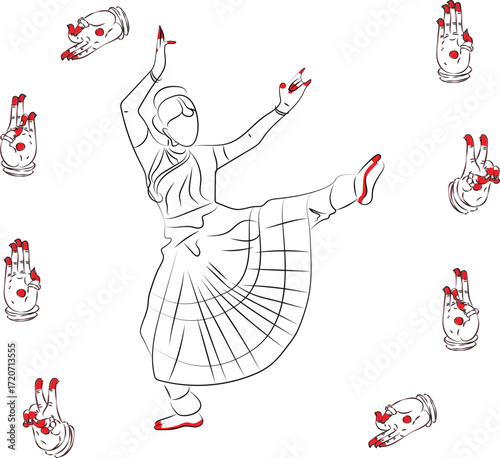 These are all dance hand form to represent different patterns