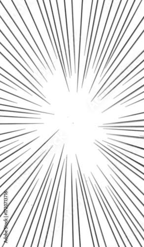 Comic Explosion Burst Lines – Manga Speed Effect Background