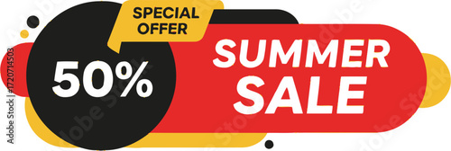 Summer sale special offer fifty percent off limited time only