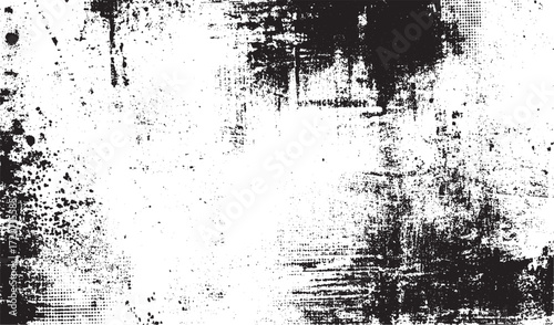 Wallpaper Mural Distress crack grunge concrete dirty wall dust and noise scratches on a black background. White stone marble cracked wall   grunge concrete wall distressed texture background Torontodigital.ca