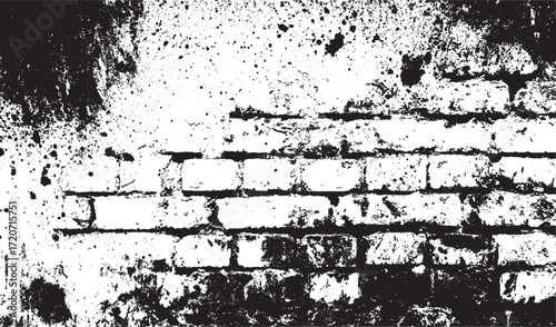 Black dotted textured background, noisy gritty dot of grunge white, black damaged rusty crack and scratch wall texture design. gray concreate surface plaster old rough 