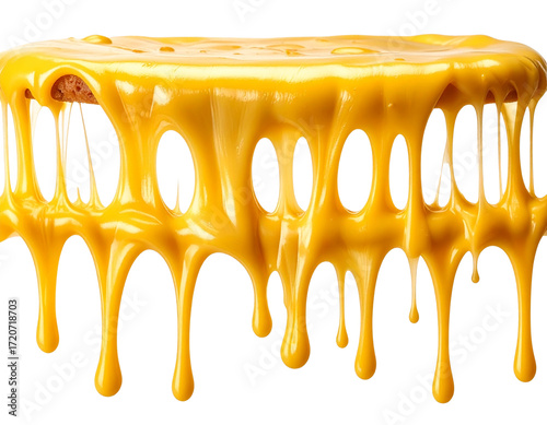 Gooey Melted Cheese Drips PNG