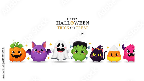 Spooky Festivities: Charming Halloween characters offer a delightful touch to the spookiest night of the year. Trick or Treat!