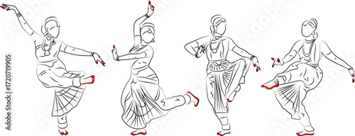 These are all dance hand form to represent different patterns