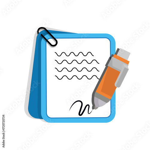 note pad vector design 