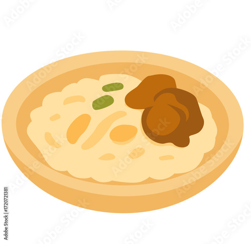 vector illustration of a indonesian food