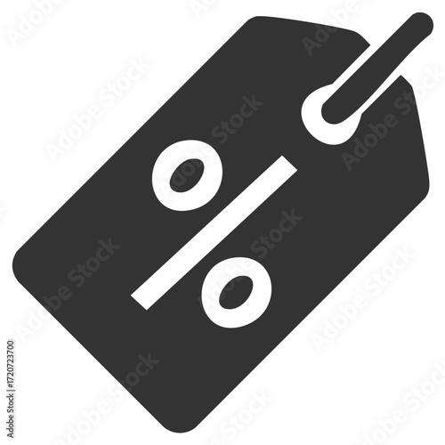 Discount Tag with Percentage Symbol Promotion Retail Business Marketing