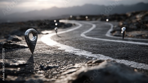 A clear road with a stop sign indicating the importance of planning in ai roadmap for strategic development and execution