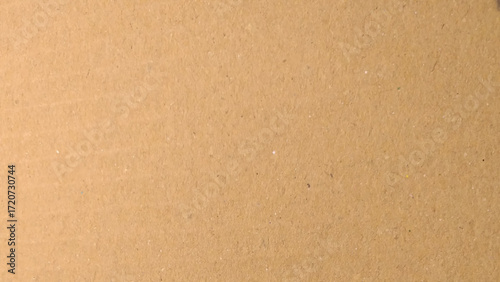 Background of brown kraft paper or cardboard texture. Abstract pattern of beige rough carton, old paper sheet, parchment or papyrus surface, vector realistic illustration
