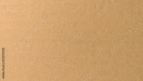 Background of brown kraft paper or cardboard texture. Abstract pattern of beige rough carton, old paper sheet, parchment or papyrus surface, vector realistic illustration
