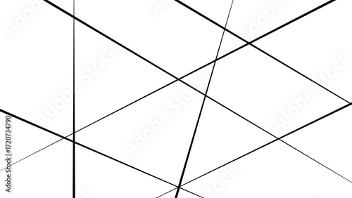Abstract white background with random black lines, abstract Colors move by location and produce smooth color transitions.