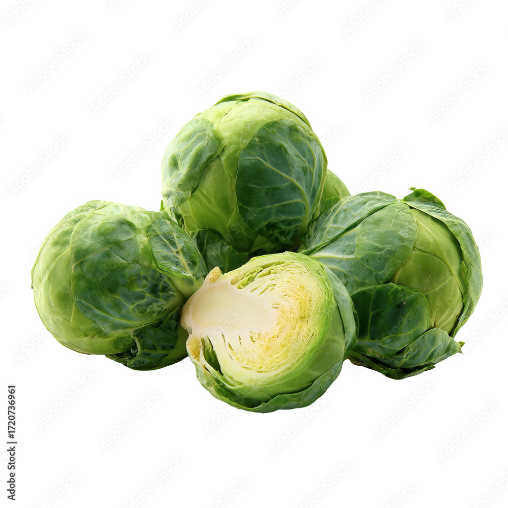 Fototapeta premium Close-up of fresh Brussels sprouts (3)