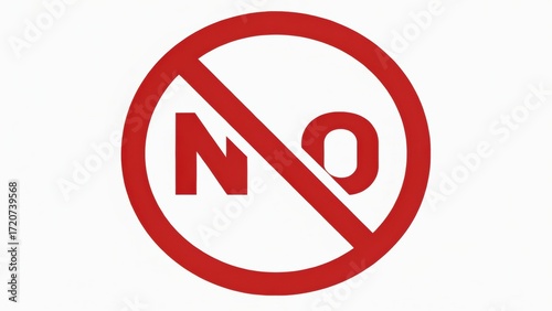 No symbol inside a red circle, indicating prohibition or restriction.