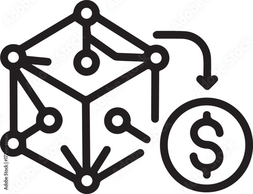 Unlock financial potential with blockchain technology, transforming data into digital assets, a modern solution for investments and secure transactions