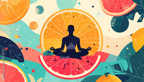 Zen Citrus Meditation A Fusion of Mindfulness and Vibrant Fruitful Energy