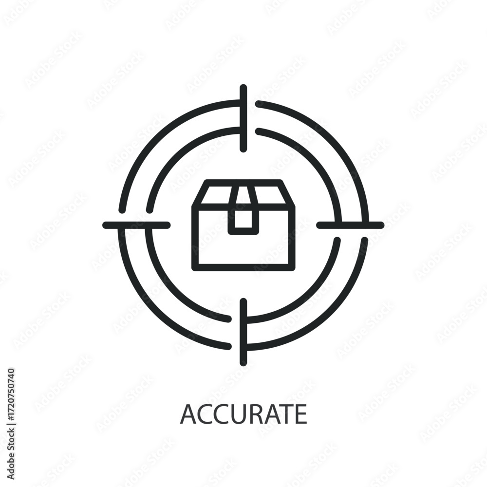 Fototapeta premium Accurate thin line vector icons.