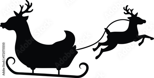 deer silhouette vector illustration