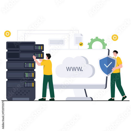Hosting Illustration