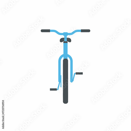 Simple Flat Style Bicycle Transportation Design Graphic Element Illustration