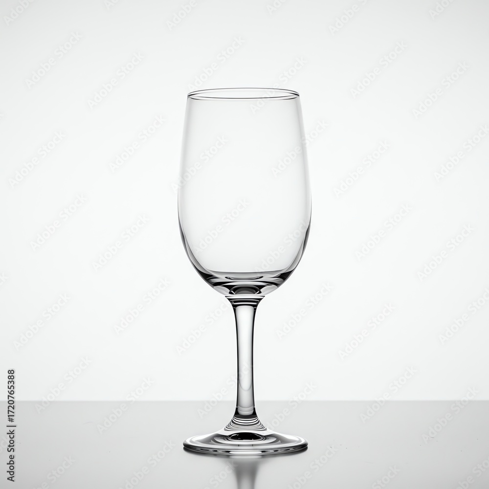 Fototapeta premium Empty wine glass with transparent background