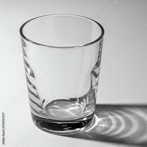Empty glass with transparent background
