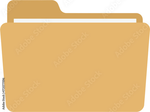 Simple Flat Design Office File Holder Icon Illustration Graphic Resource