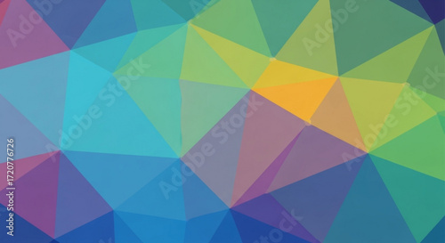 Abstract low poly geometric background vector design with colorful triangles for modern wallpaper art design
