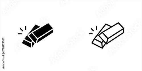 Gold icon set. Gold symbol template for graphic and web design collection logo vector illustration