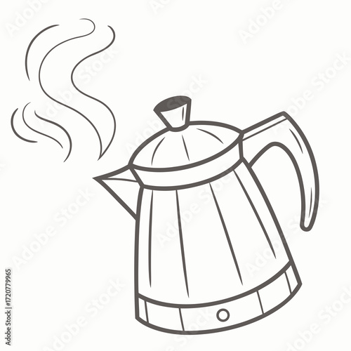 coffee pot vector illustration
