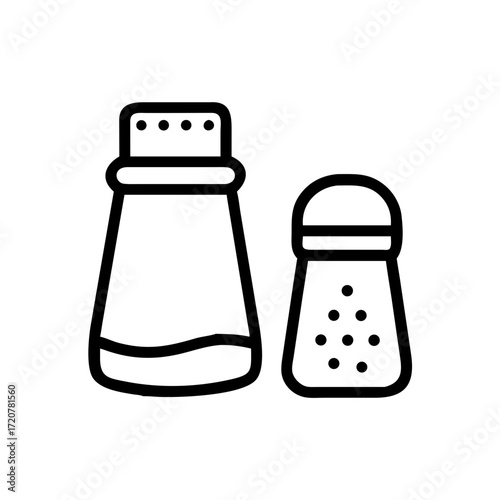 Salt Shaker Seasoning Container Icon For Web And Graphic Design