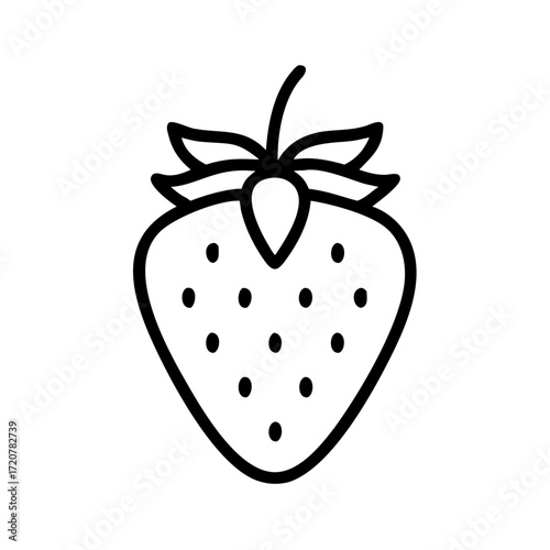 Strawberry Fruit For Gardening Harvest Icon For Web And Graphic Design
