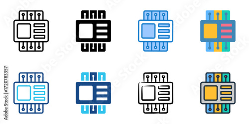 PLC icon set multiple style collection 
