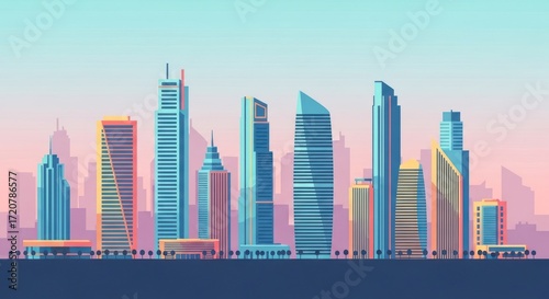 3d model design of  buildings related to new fashion 