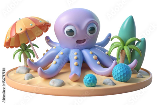 octopus icon illustration