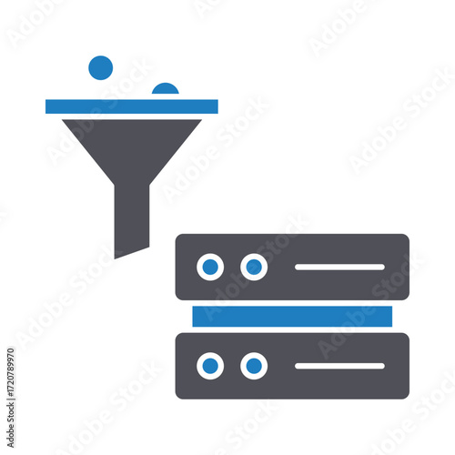 Data reduction  Vector Icon which can easily modify or edit