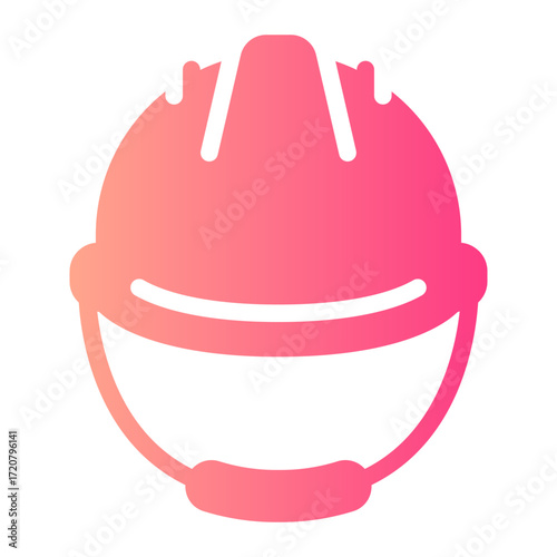 helmet gradient icon