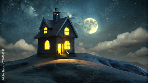 haunted house on a hill