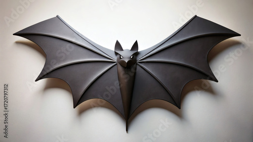 bat on a white background
