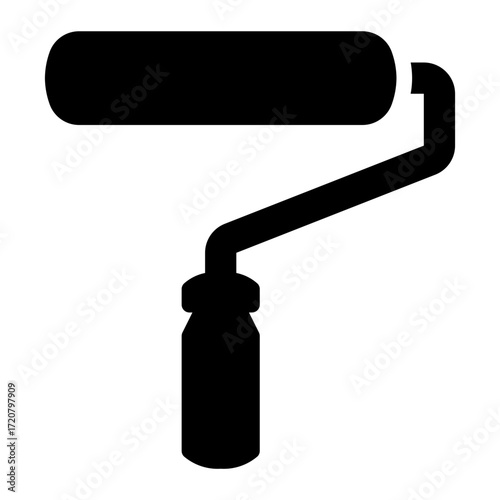 paint roller glyph icon