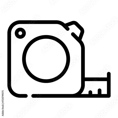 measuring tape line icon