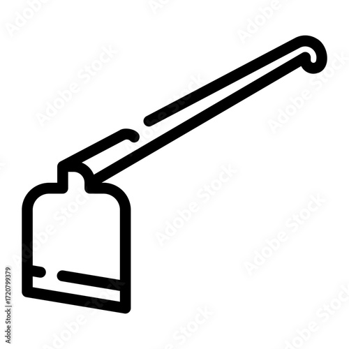 hoe line icon