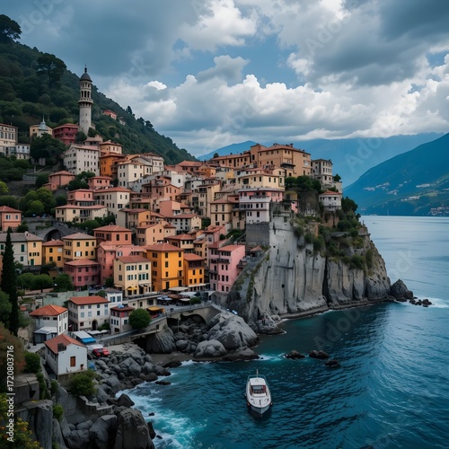 beautiful european city, travel to europe, 
World-class city, city of romance,, AI Generative