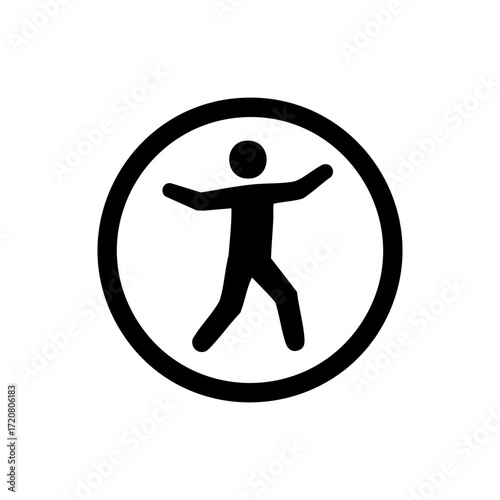 icon of a universal accessibility logo