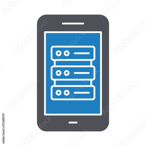 App database Vector Icon which can easily modify or edit
