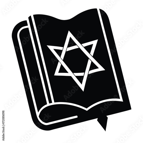 torah book vector icon